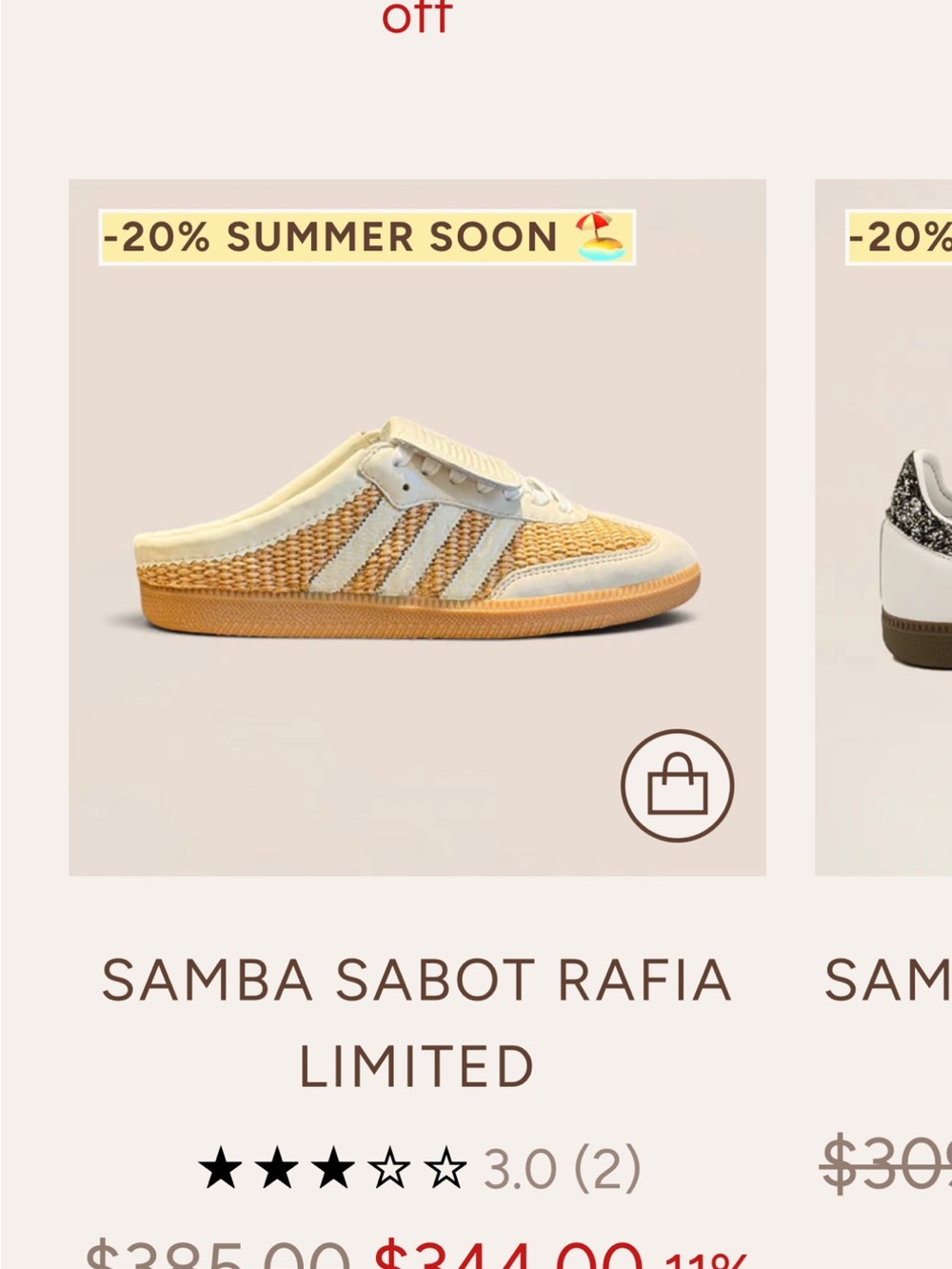 adidas custom slide sambas- raffia collection - Picture 8 of 8
